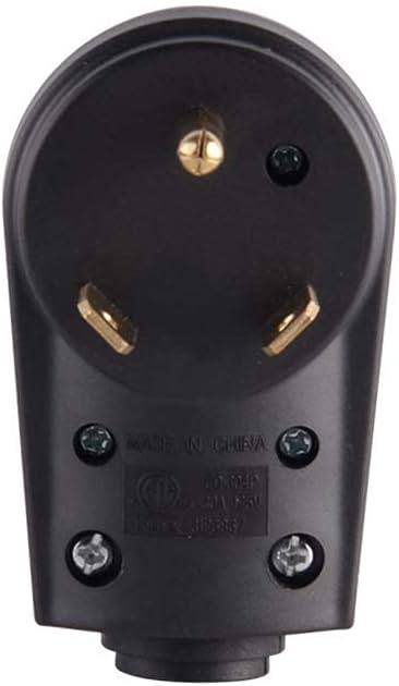30 Amp RV Plug Male Replacement 3 Prong Electrical Power Connector Pack of 2 C34981