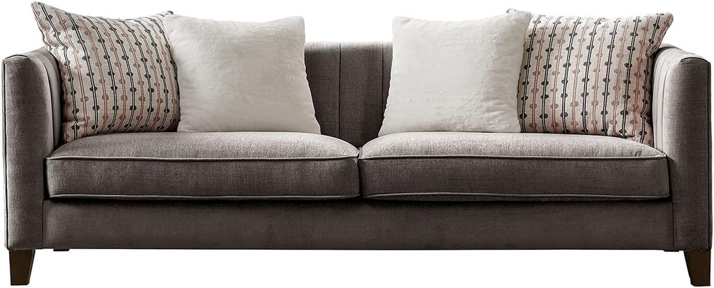 Pink Velvet Loveseat I831821