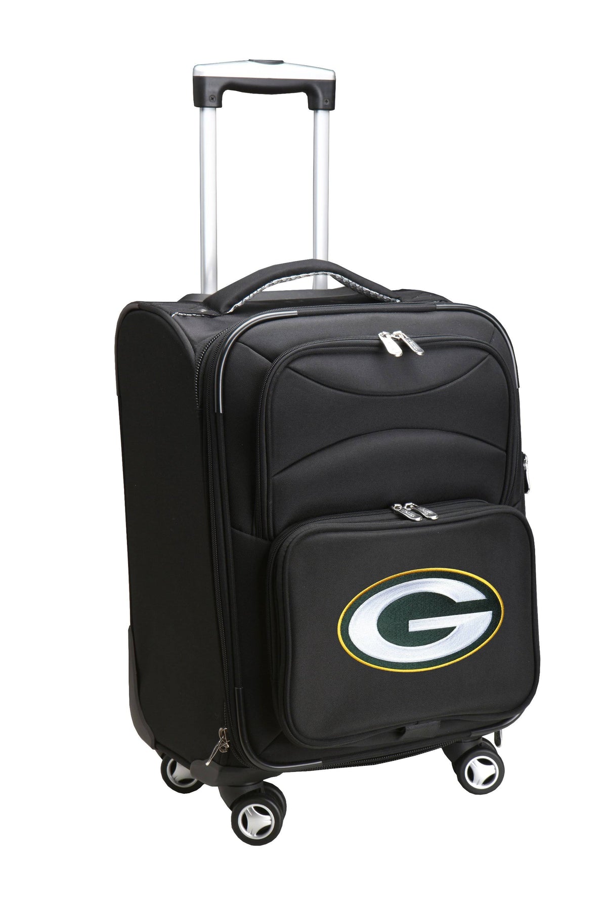 Black Green Bay Packers 21x22 Spinner Carry-On O8795