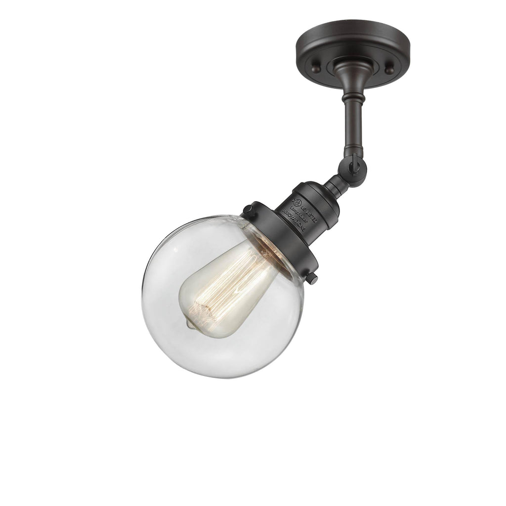 1 Light 6 inch Semi-Flush Mount in Oil Rubbed Bronze S34105